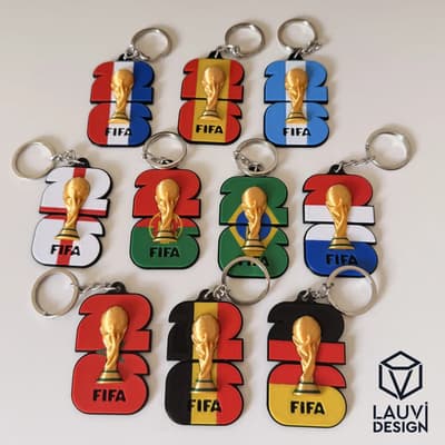 FIFA World Cup 2026 Flags Keychains
